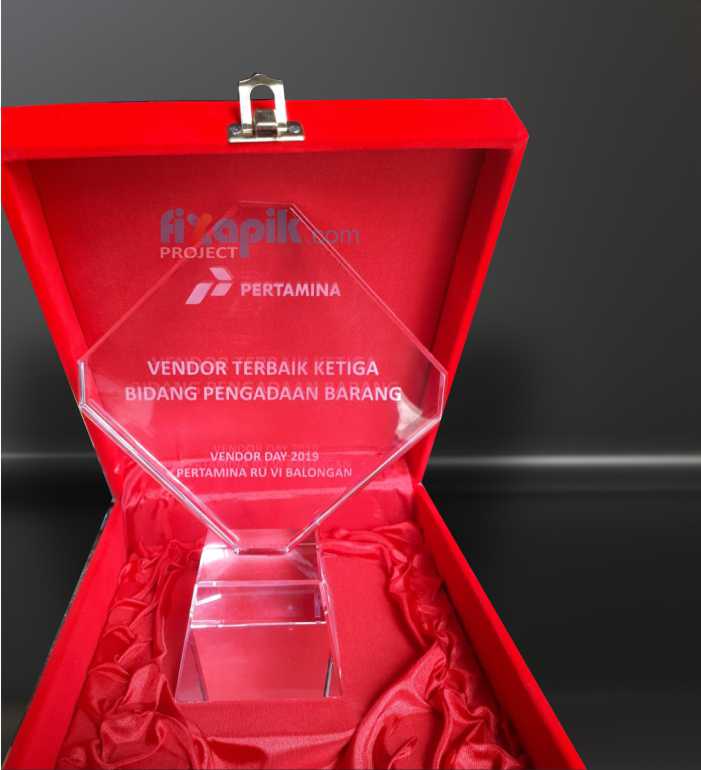 Plakat kristal minimalis